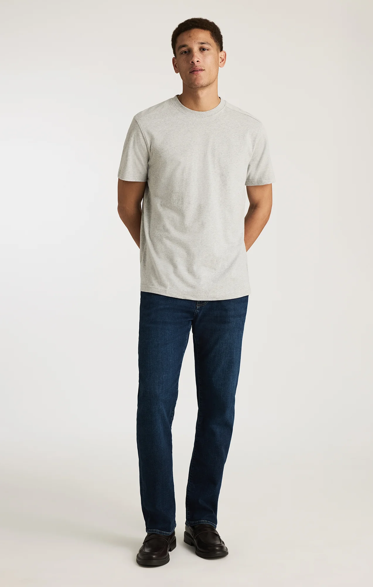 BASIC SHORT SLEEVE T-SHIRT IN GREY MELANGE - Image 5