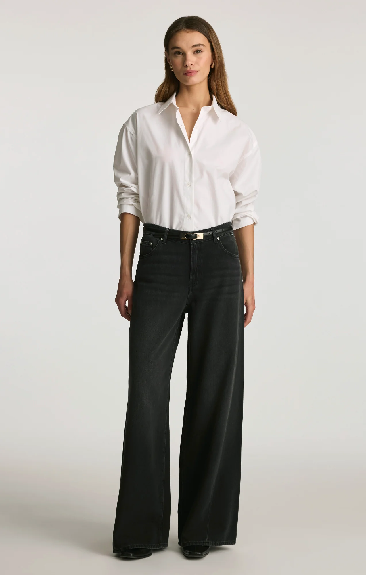 SIENA PALAZZO WIDE LEG IN DARK SMOKE WELL BLUE - Image 4