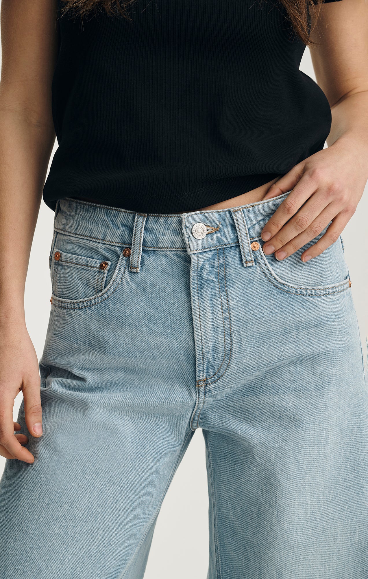 SIENA WIDE LEG IN LIGHT CLASSIC DENIM - Image 5