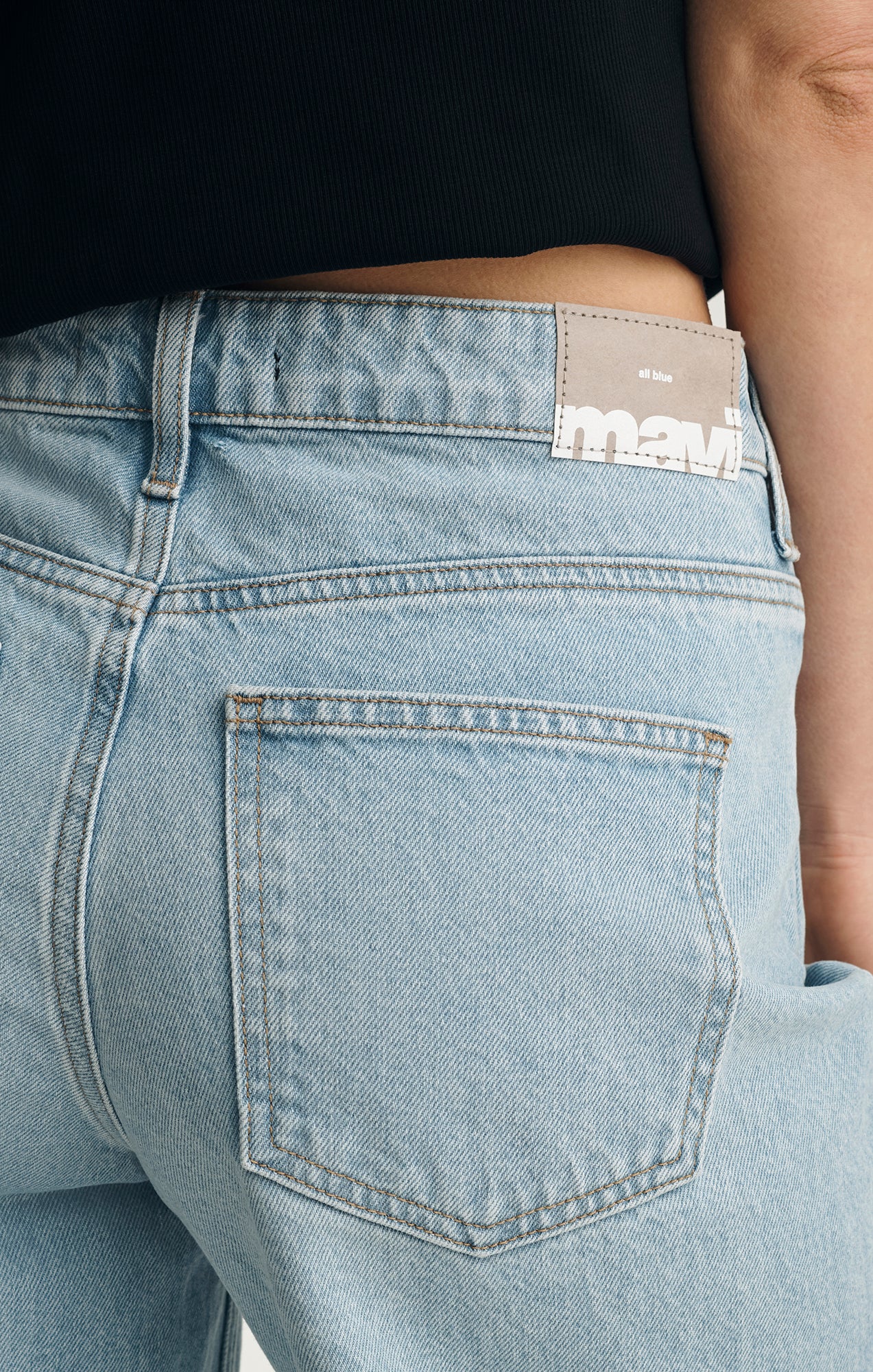 SIENA WIDE LEG IN LIGHT CLASSIC DENIM - Image 6