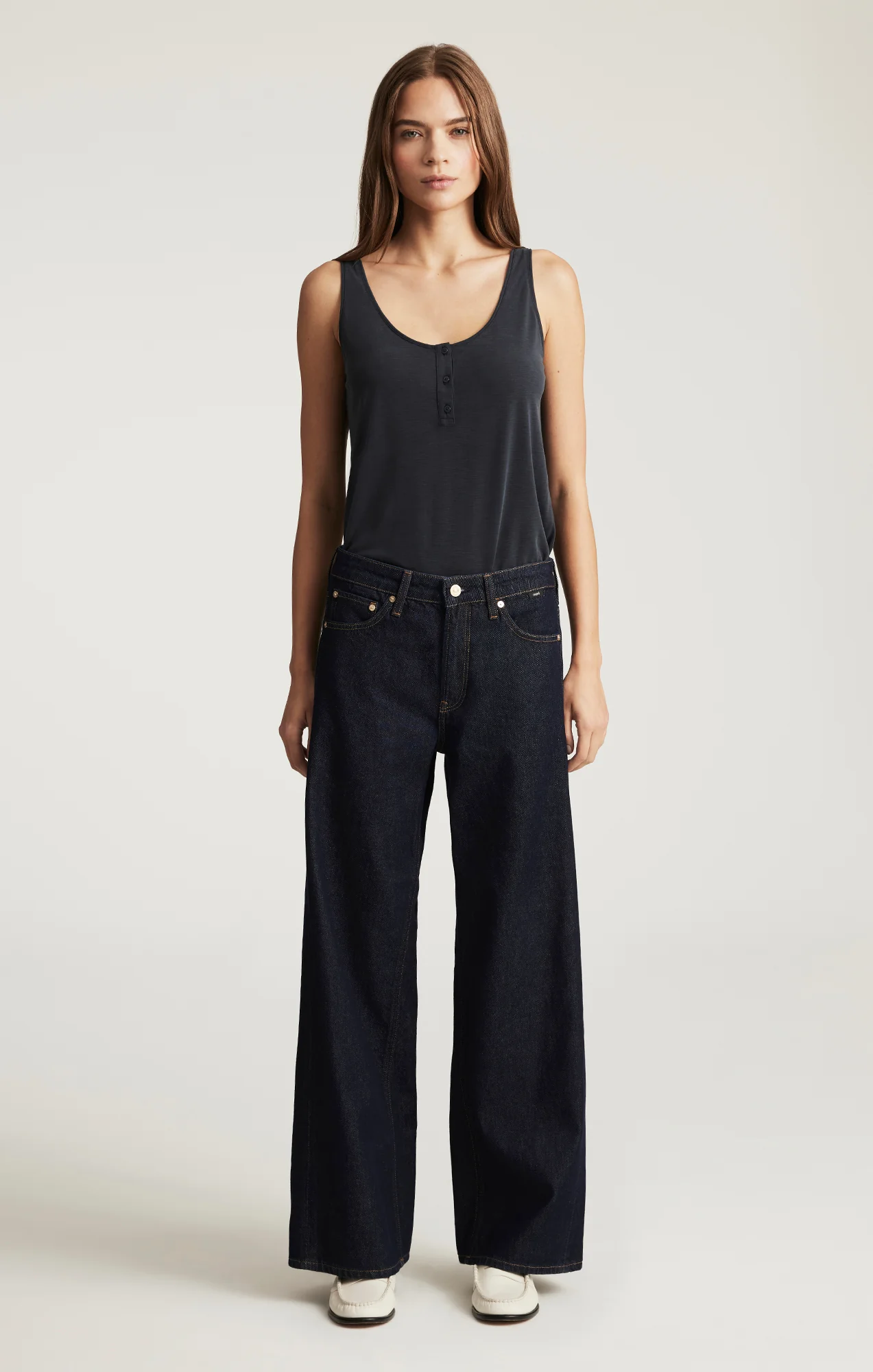 SIENA WIDE LEG IN RINSE CLASSIC DENIM - Image 3
