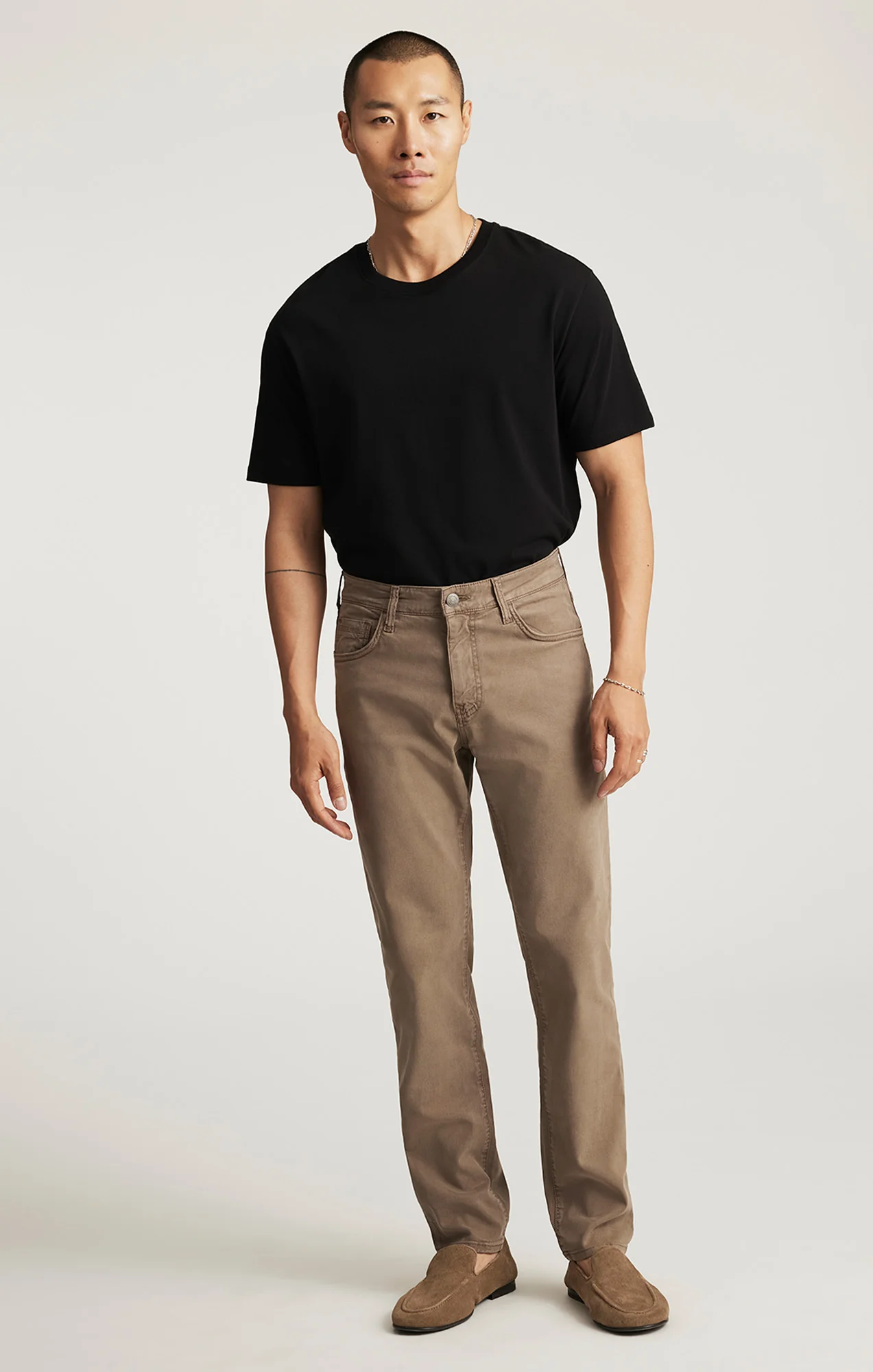 STEVE ATHLETIC FIT IN TIMBER LUXE TWILL - Image 3
