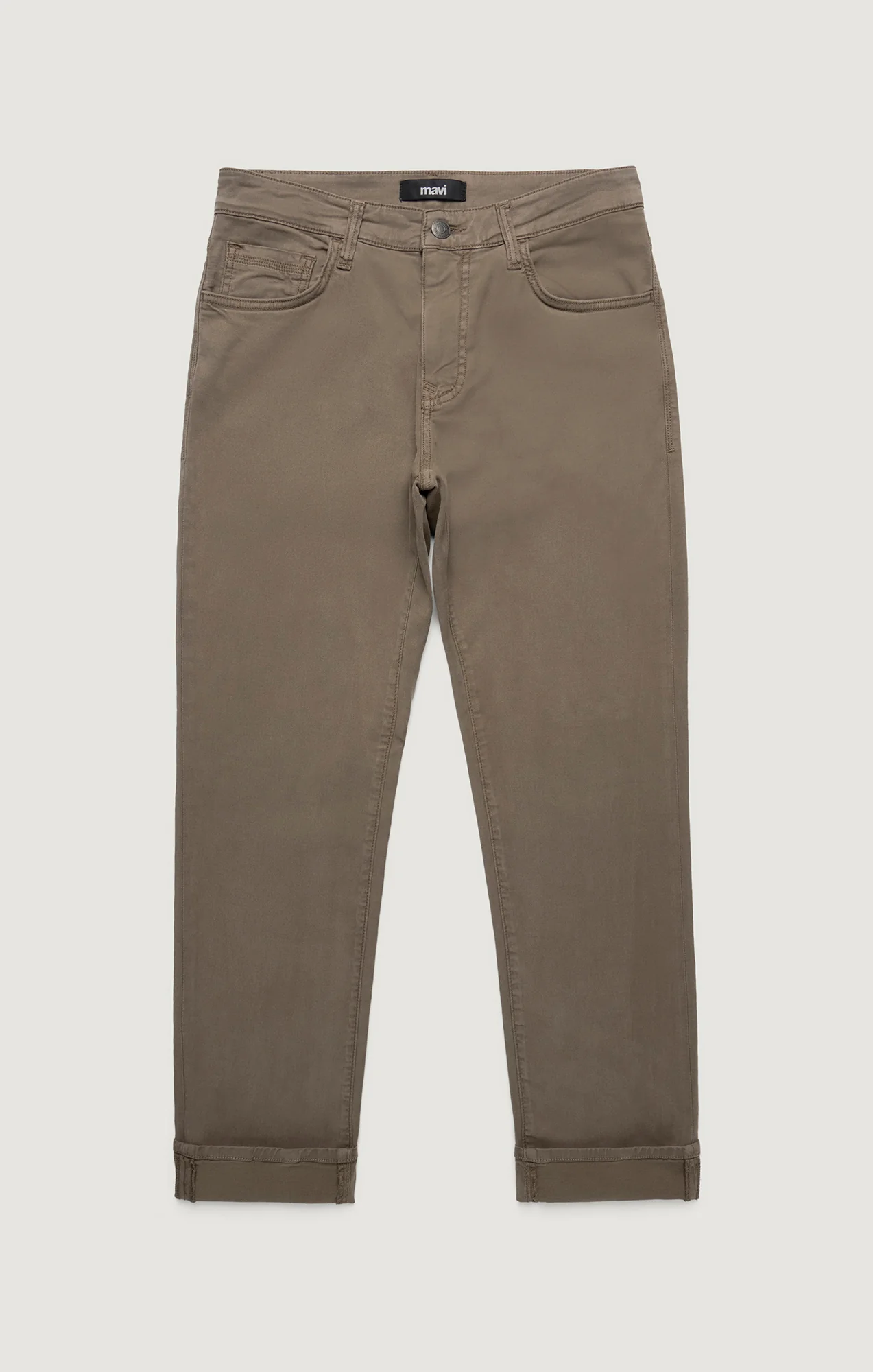 STEVE ATHLETIC FIT IN TIMBER LUXE TWILL - Image 4