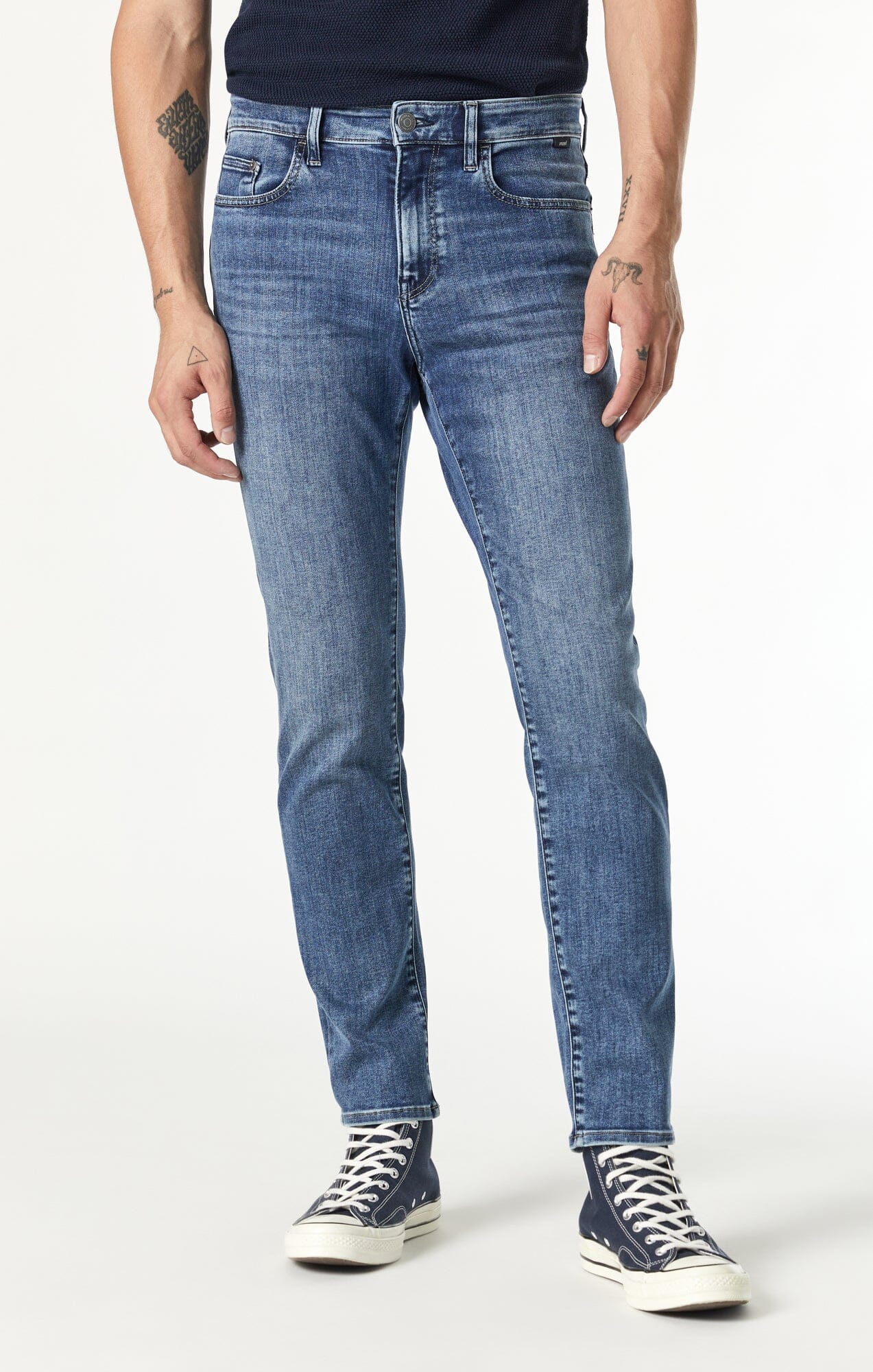 STEVE ATHLETIC FIT JEANS IN DARK USED SUPERMOVE - Image 4