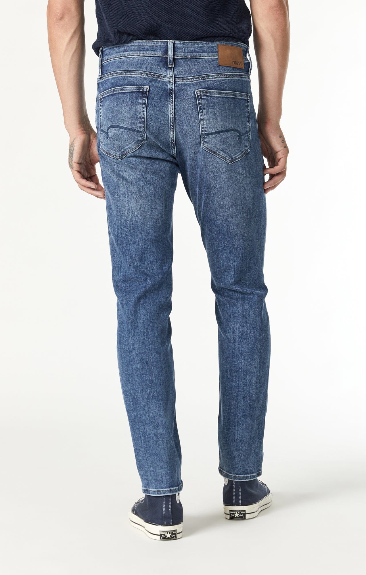 STEVE ATHLETIC FIT JEANS IN DARK USED SUPERMOVE - Image 6