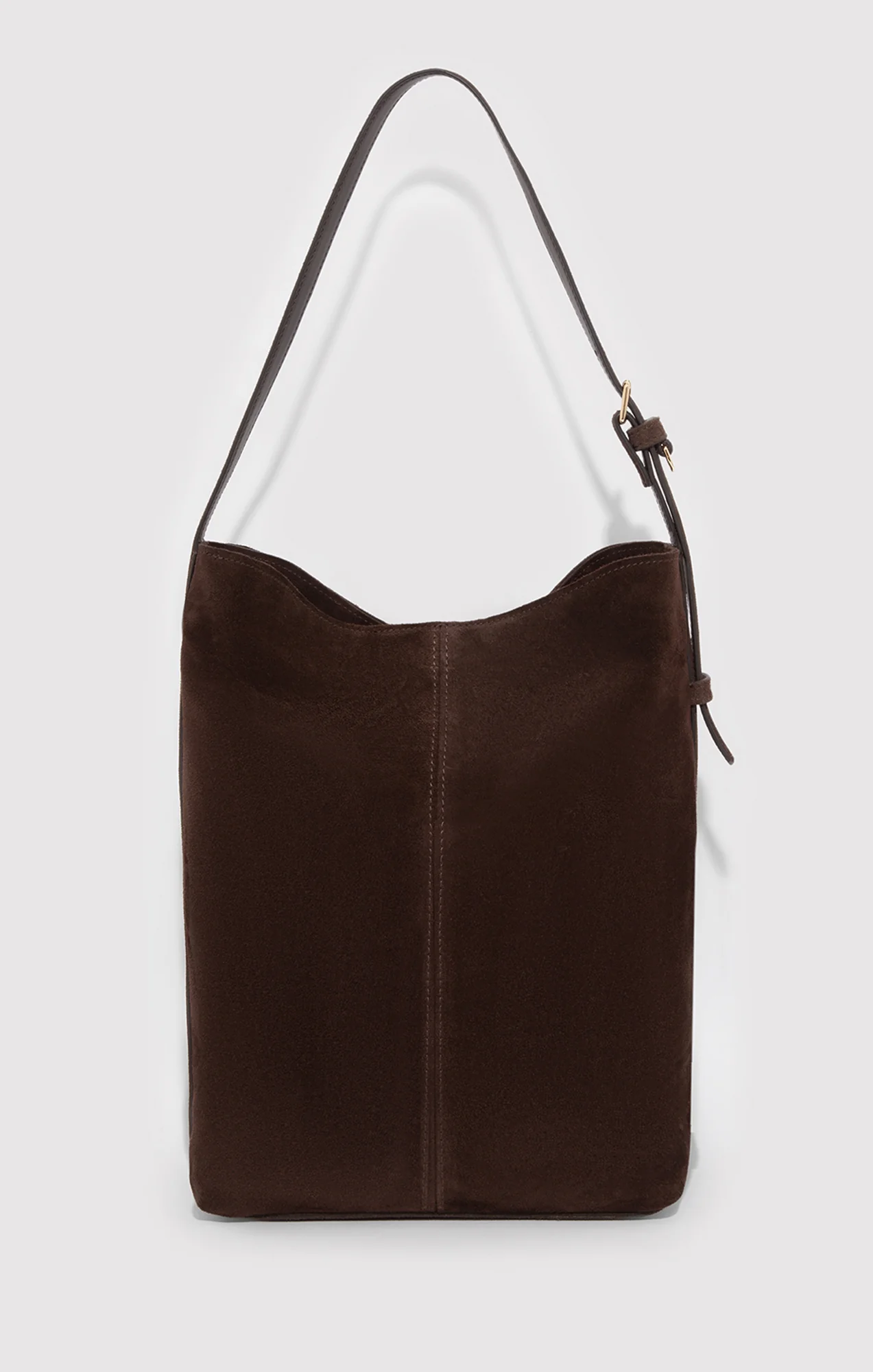 SUEDE BUCKET BAG IN TORTOISE SHELL - Image 2