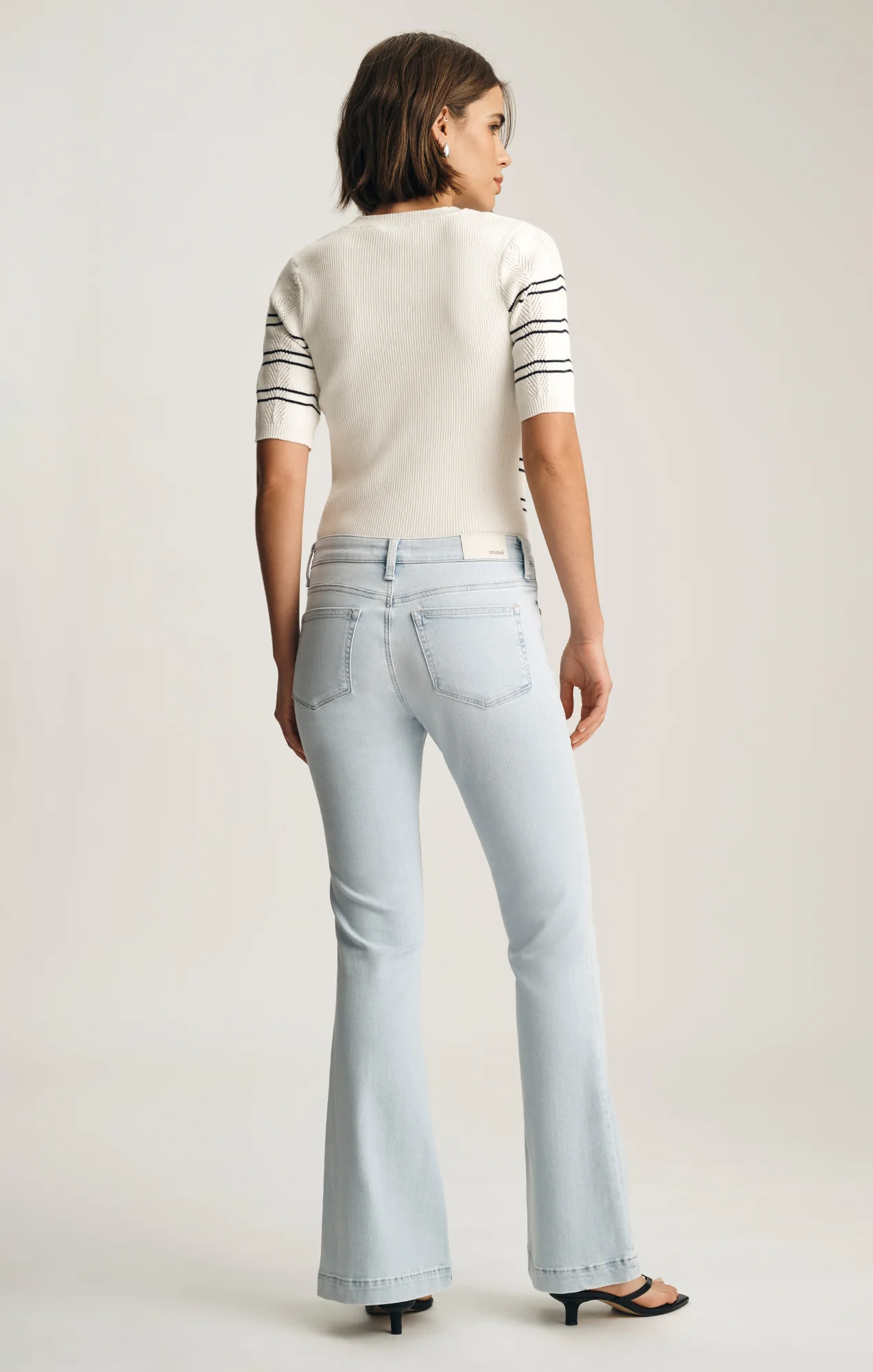 SYDNEY FLARE IN BLEACHED FEATHER LUXE - Image 4
