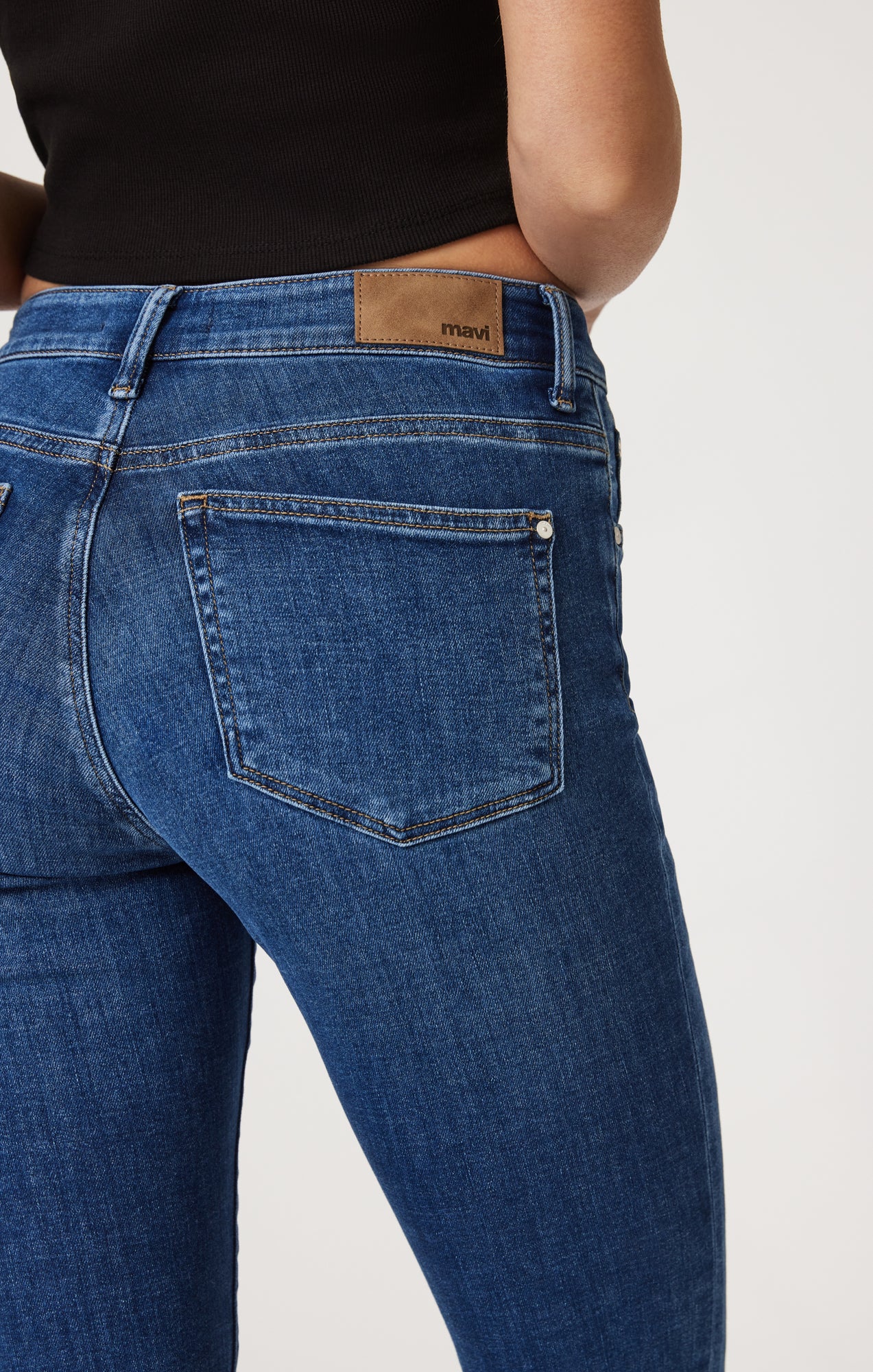 SYDNEY FLARE IN DARK BRUSHED FEATHER BLUE - Image 3