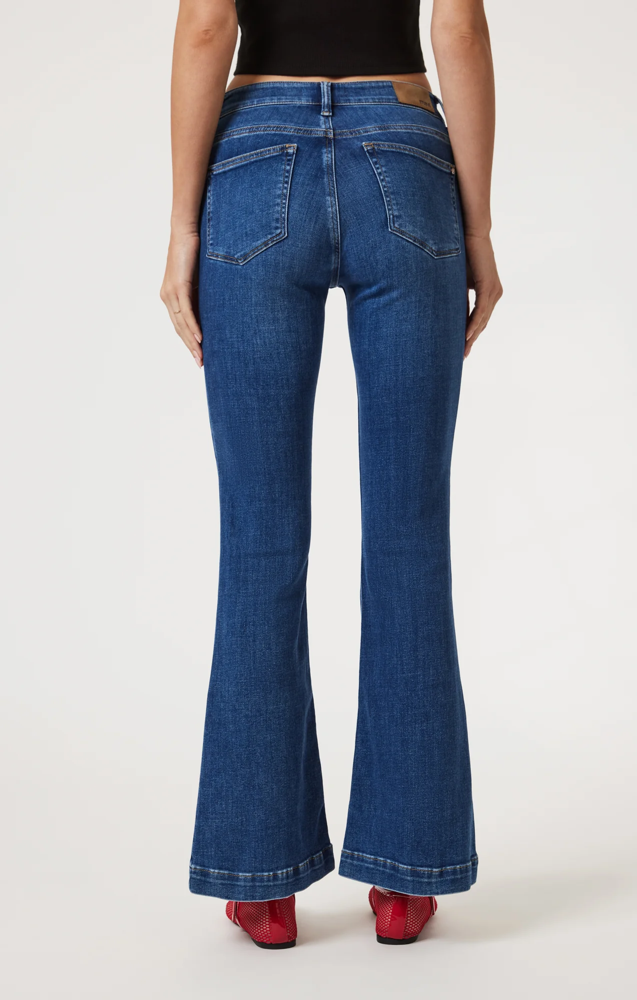 SYDNEY FLARE IN DARK BRUSHED FEATHER BLUE - Image 5
