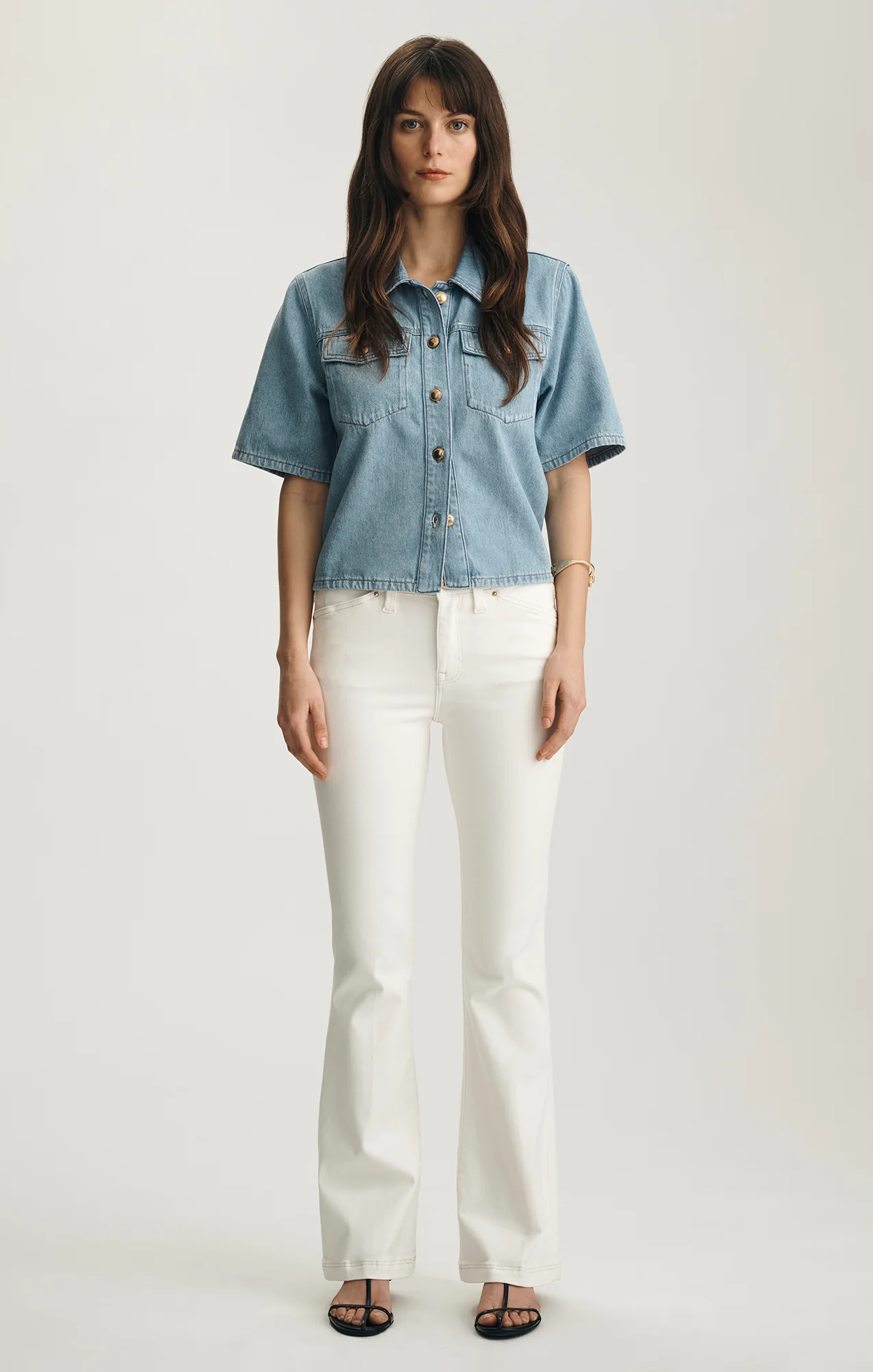 SYDNEY FLARE IN OFF WHITE GOLD PREMIUM - Image 3