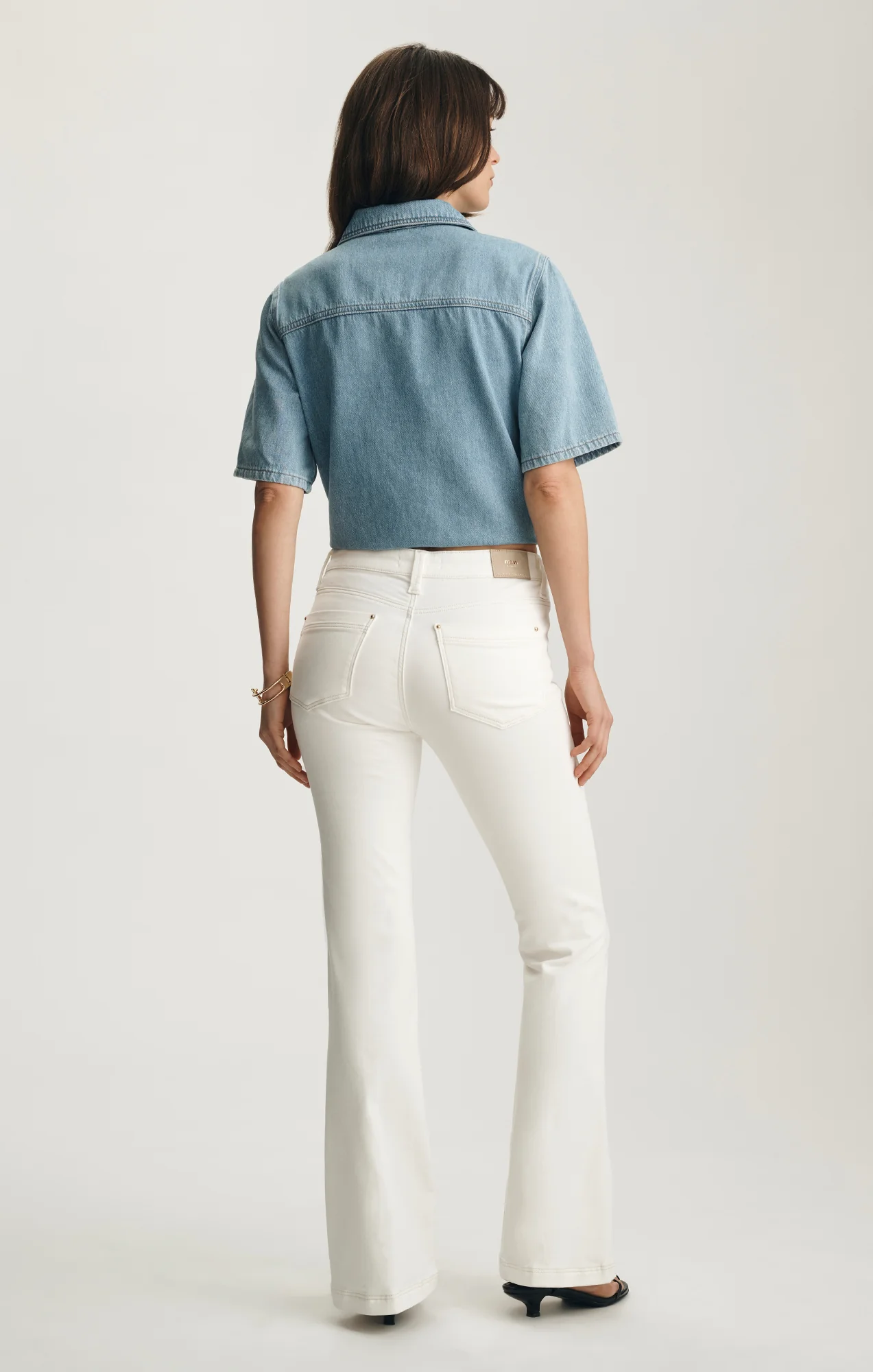 SYDNEY FLARE IN OFF WHITE GOLD PREMIUM - Image 4