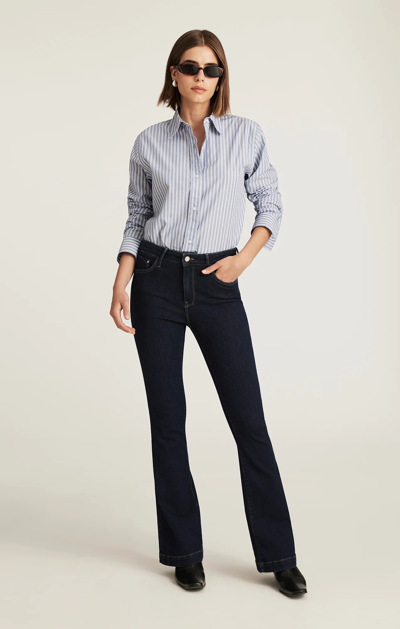 SYDNEY FLARE IN DARK BLUE