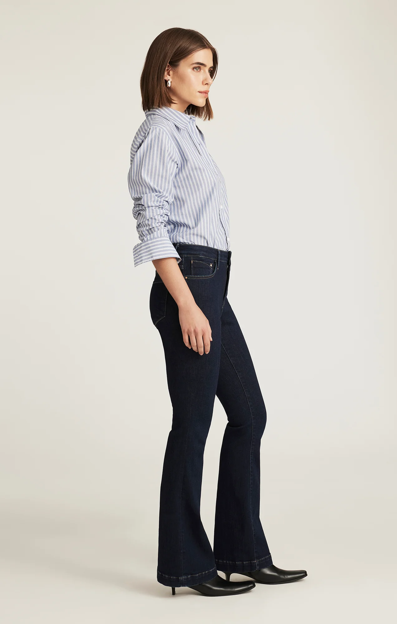 SYDNEY FLARE IN DARK BLUE - Image 2