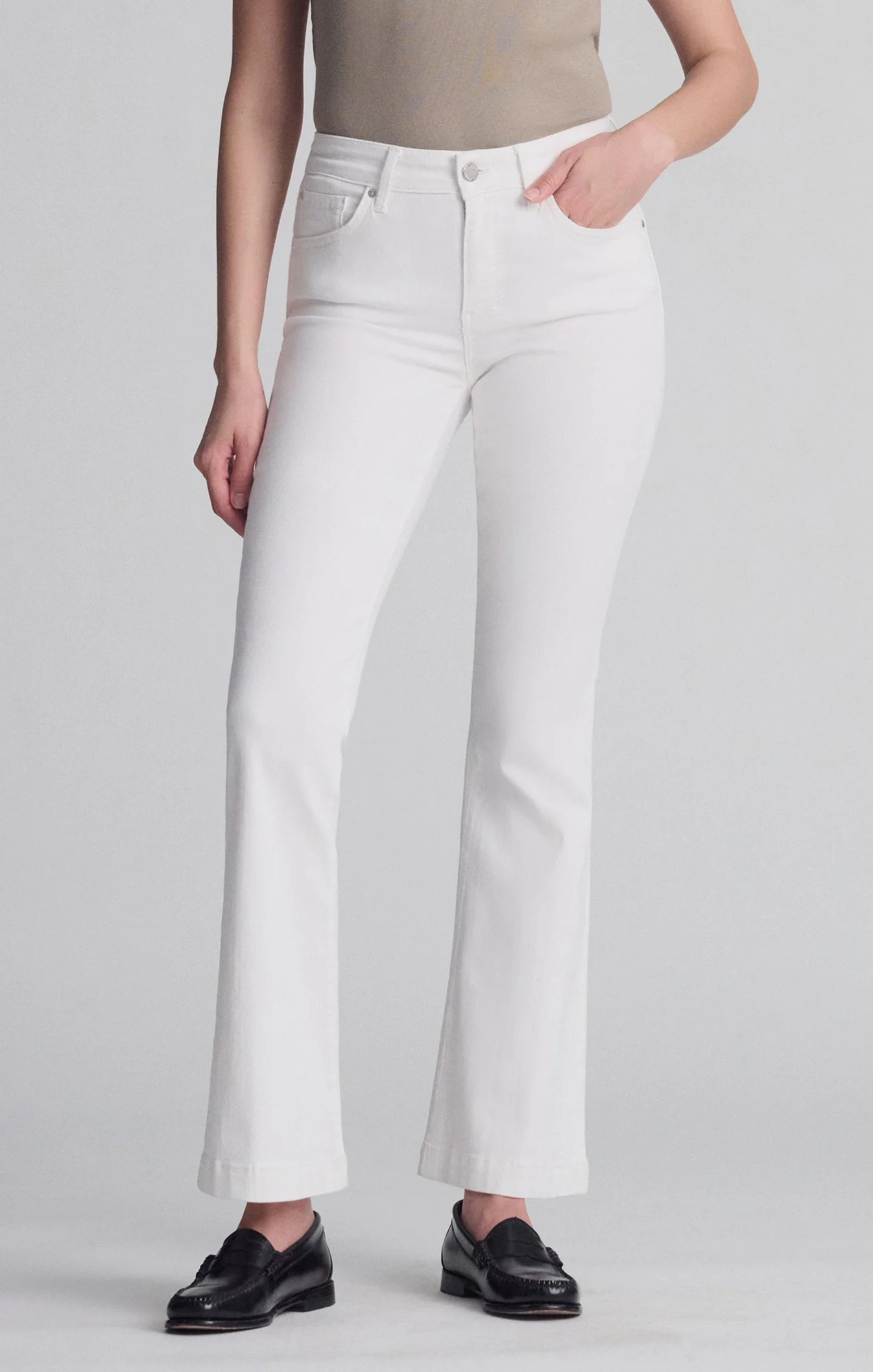 SYDNEY FLARE IN WHITE FEATHER BLUE - Image 3