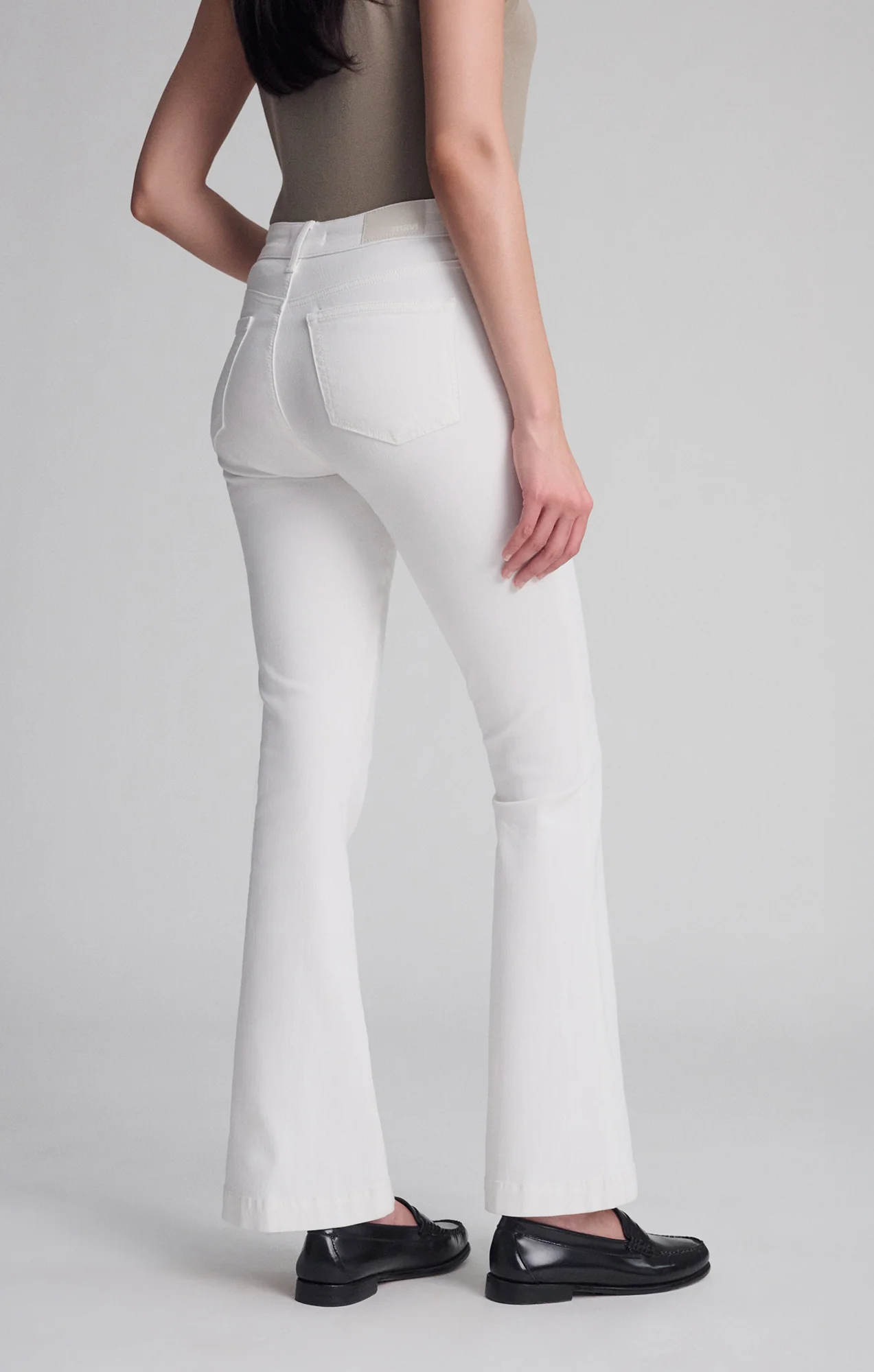 SYDNEY FLARE IN WHITE FEATHER BLUE - Image 4