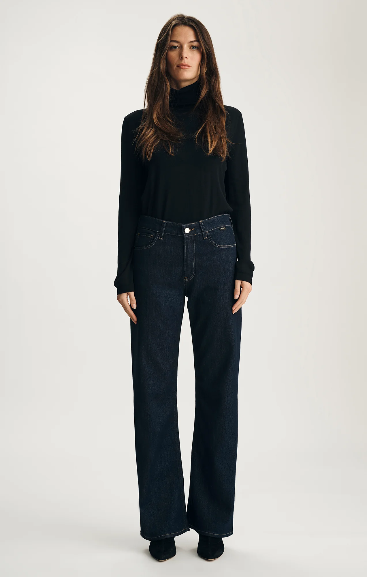 TAYLOR STRAIGHT LEG IN DARK BLUE SHINY GOLD PREMIUM - Image 3
