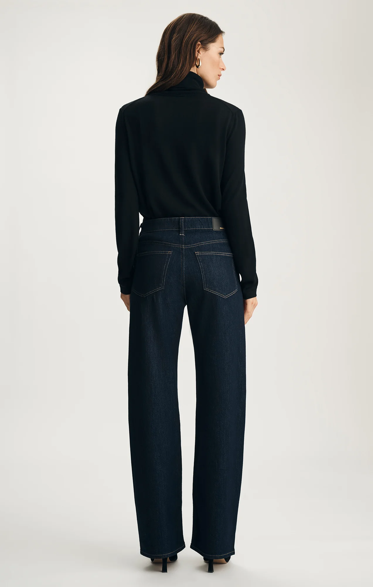 TAYLOR STRAIGHT LEG IN DARK BLUE SHINY GOLD PREMIUM - Image 4