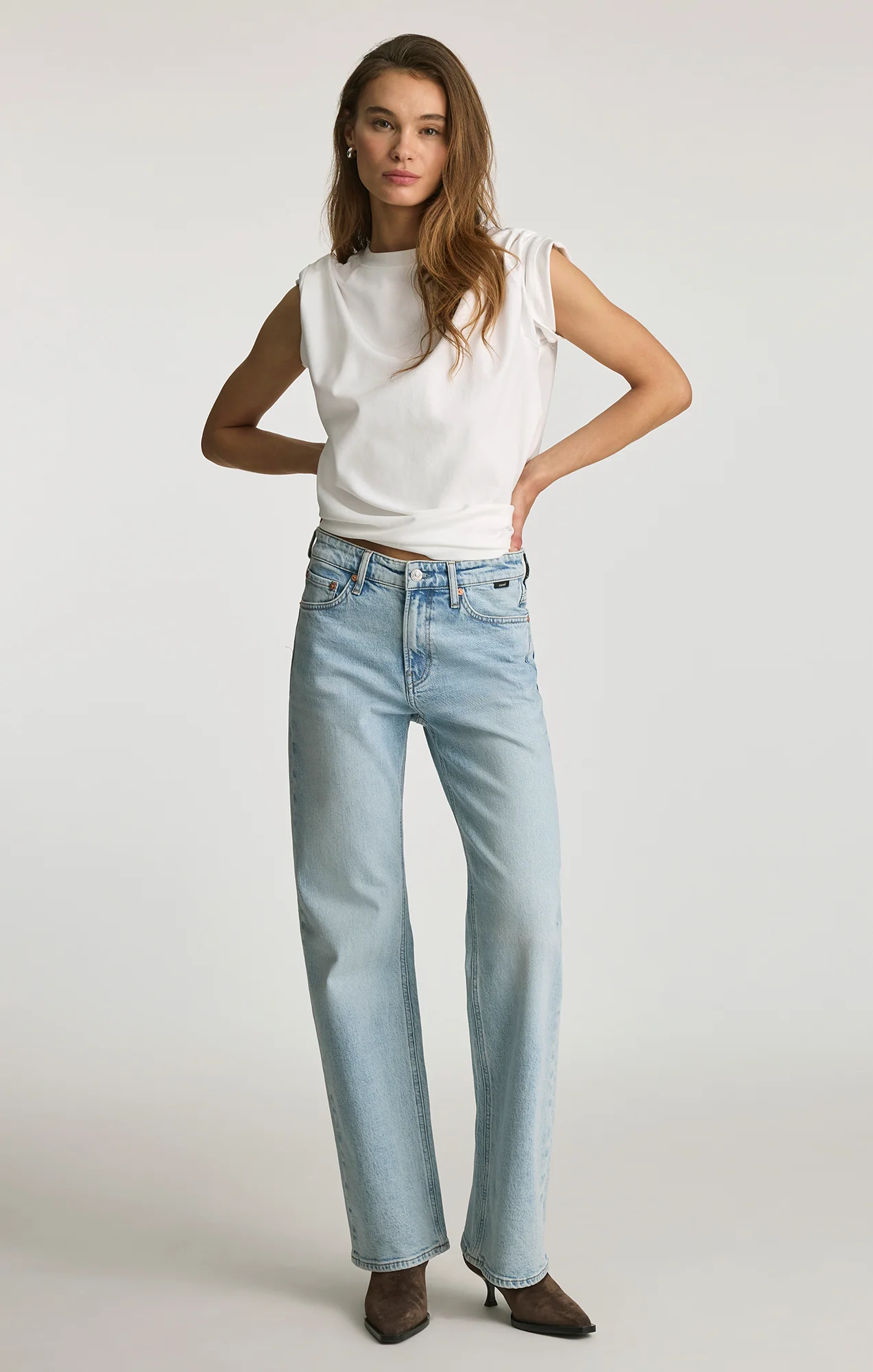 TAYLOR STRAIGHT LEG IN LIGHT BRUSHED CLASSIC BLUE