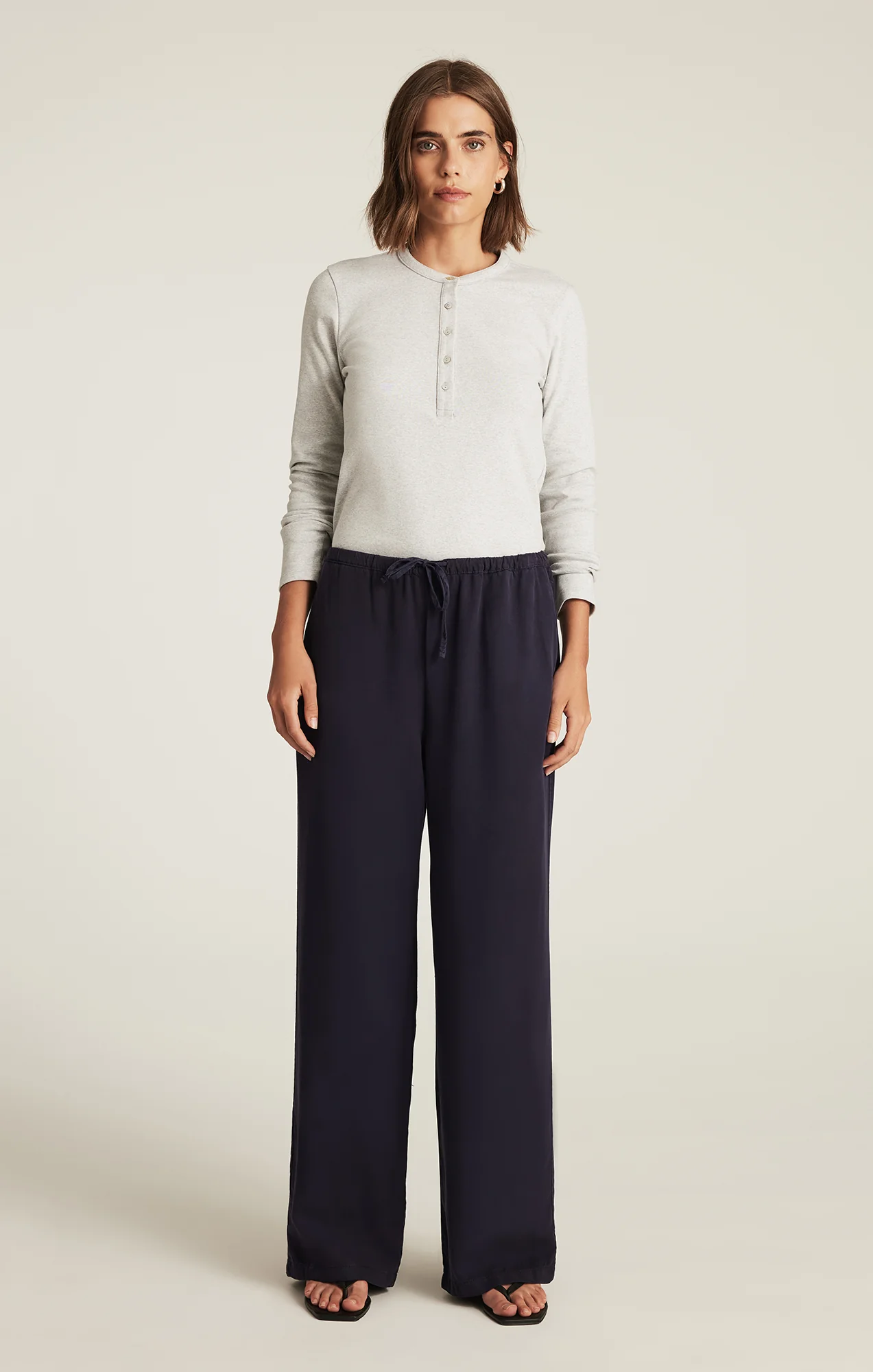 EDITION TENCEL™ WIDE LEG PANTS IN INKLING - Image 4