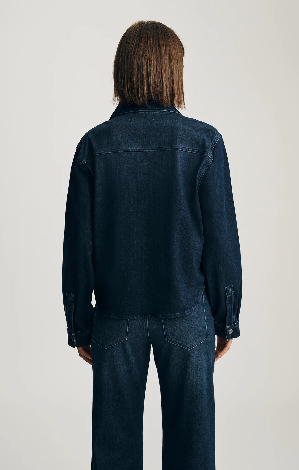 TIA DENIM SHIRT IN DARK BLUE MOVE - Image 3