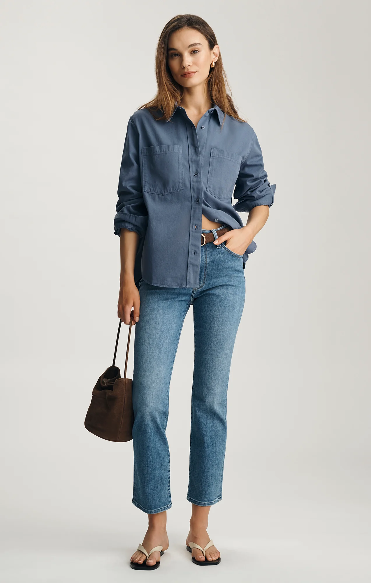 UTILITY SHIRT IN BLUE INDIGO - Image 4