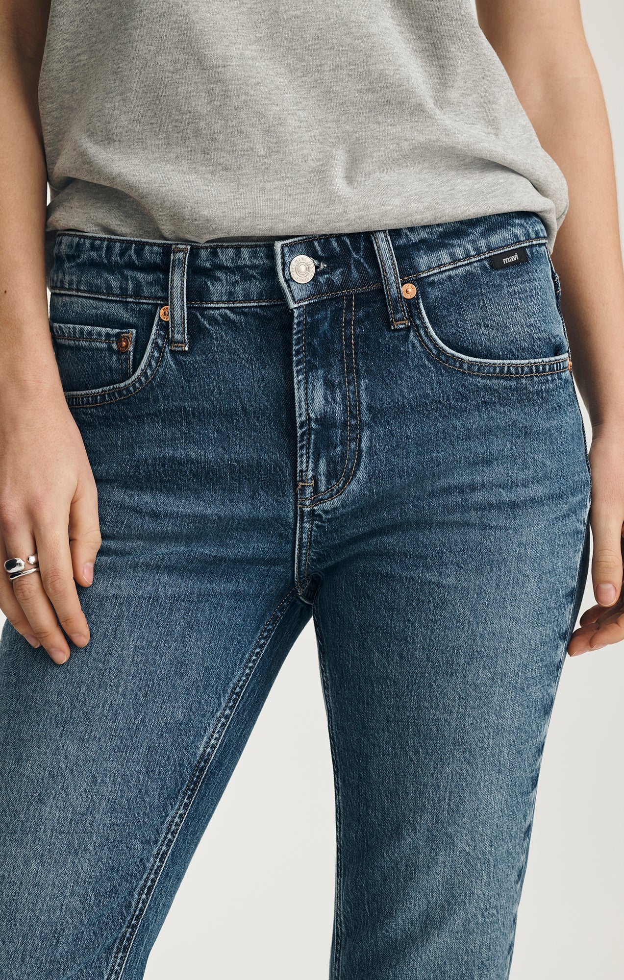 VICKY BOOTCUT IN DARK BRUSHED  CLASSIC BLUE - Image 5