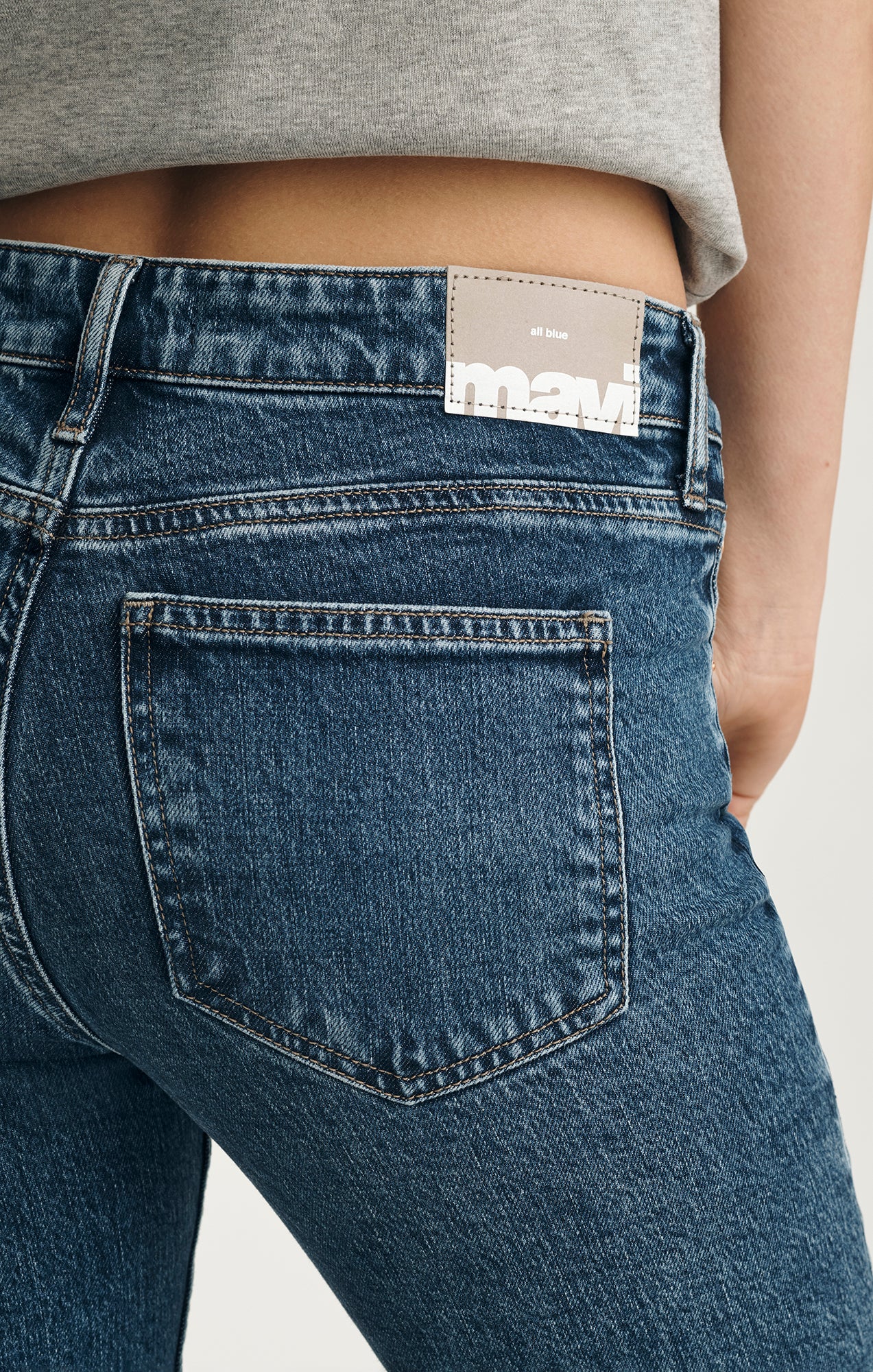 VICKY BOOTCUT IN DARK BRUSHED  CLASSIC BLUE - Image 6