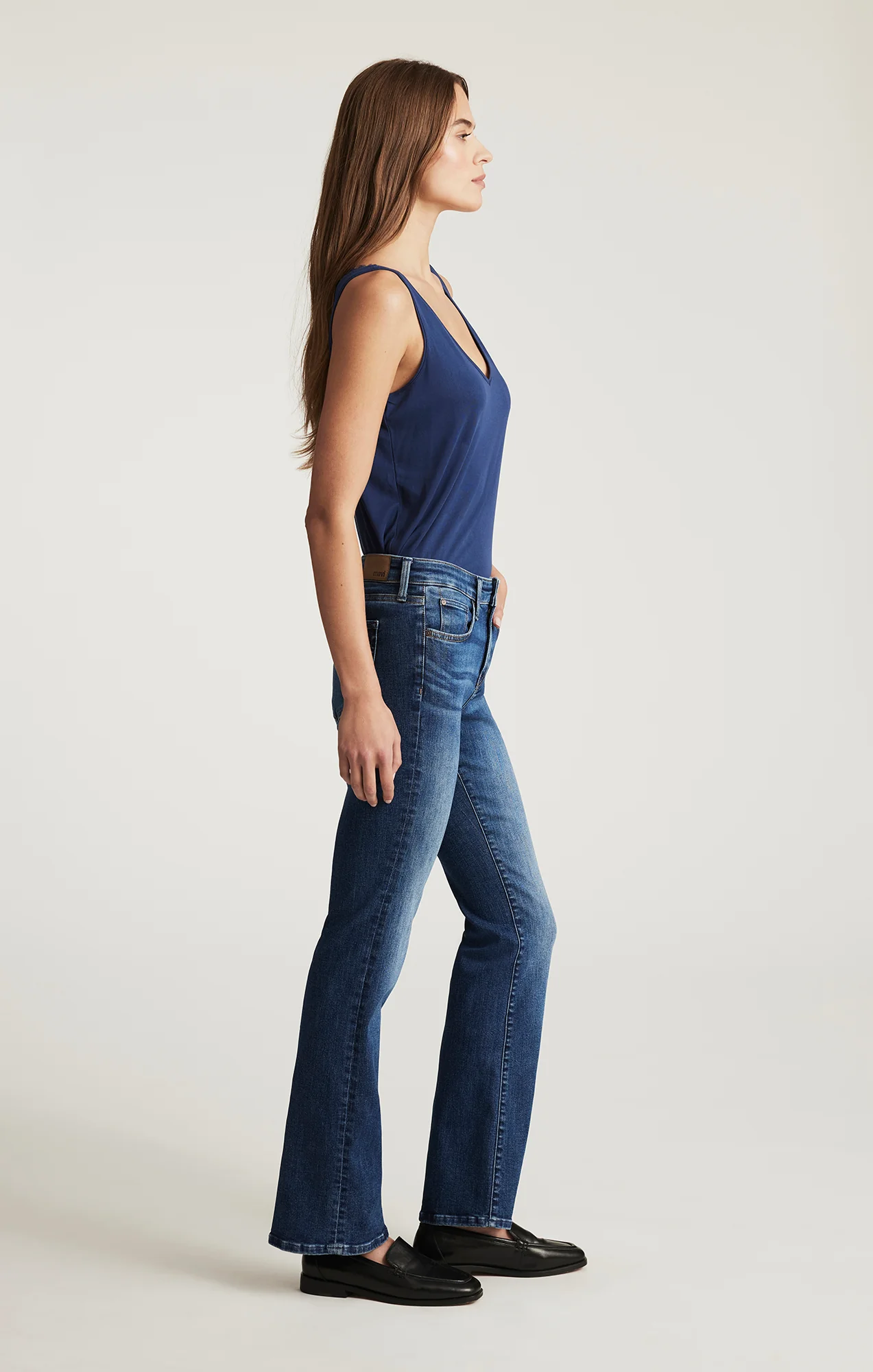 VICKY BOOTCUT IN DARK BRUSHED FLEX BLUE - Image 2