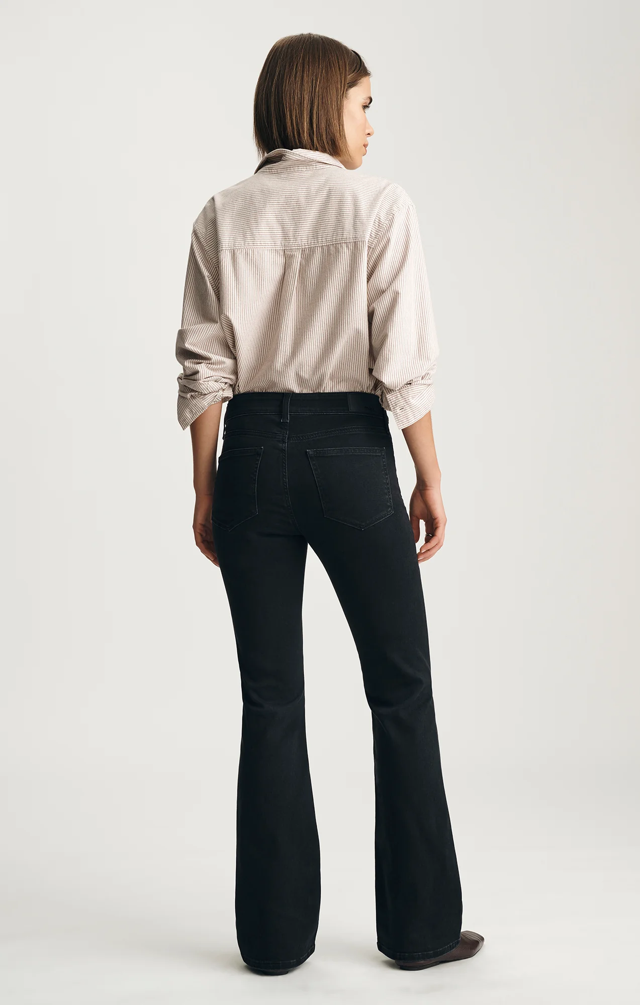 VICKY BOOTCUT IN DARK SMOKE FEATHER LUXE - Image 2