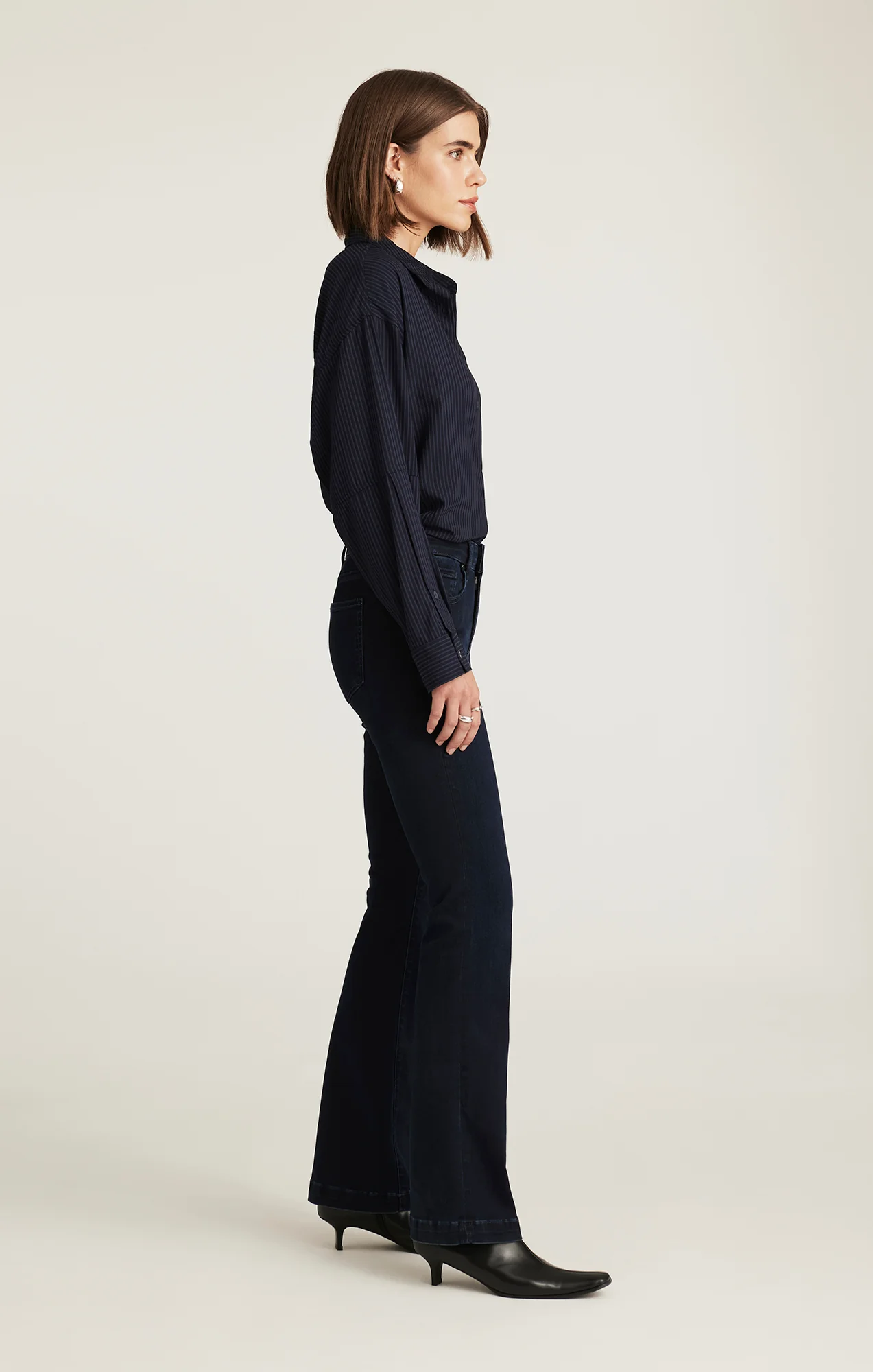 VICKY BOOTCUT IN INK FEATHER LUXE - Image 2