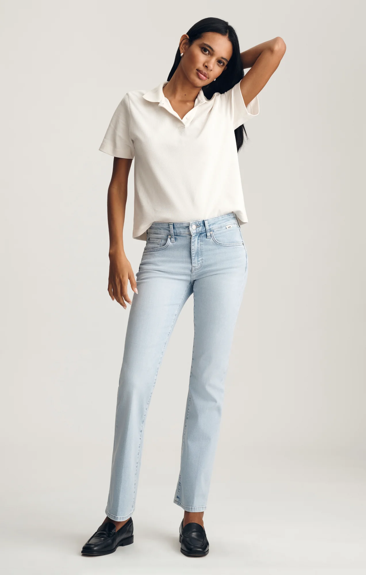 VICKY BOOTCUT IN LIGHT BRUSHED FEATHER LUXE