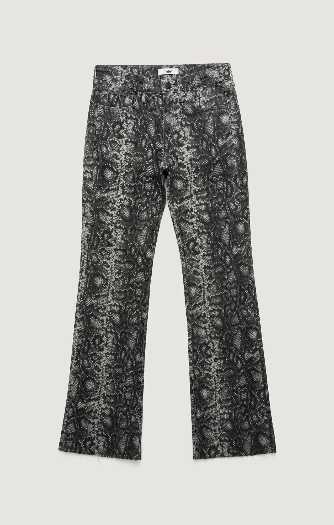 VICKY BOOTCUT IN SMOKE SNAKE DENIM - Image 7