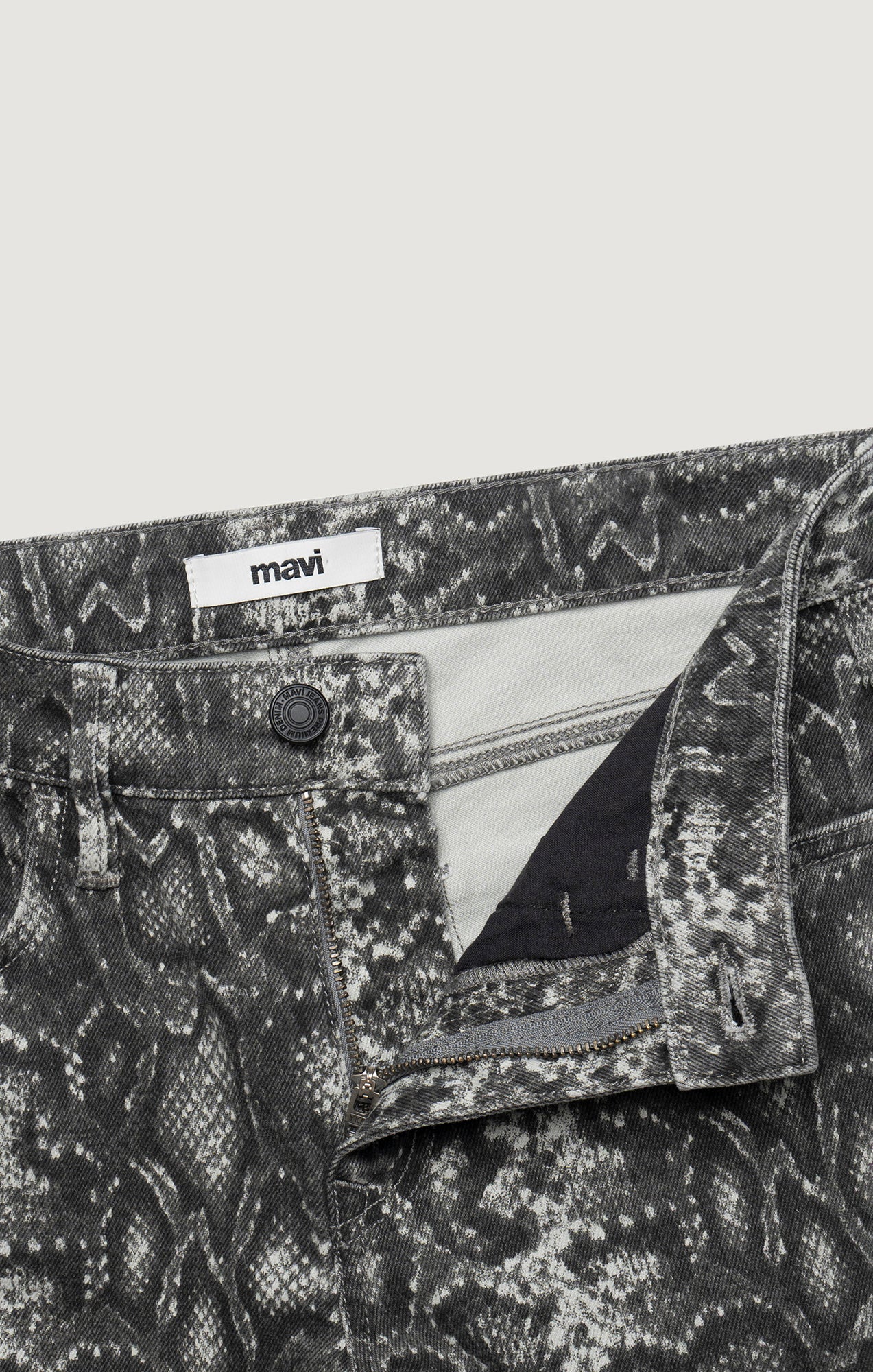 VICKY BOOTCUT IN SMOKE SNAKE DENIM - Image 8