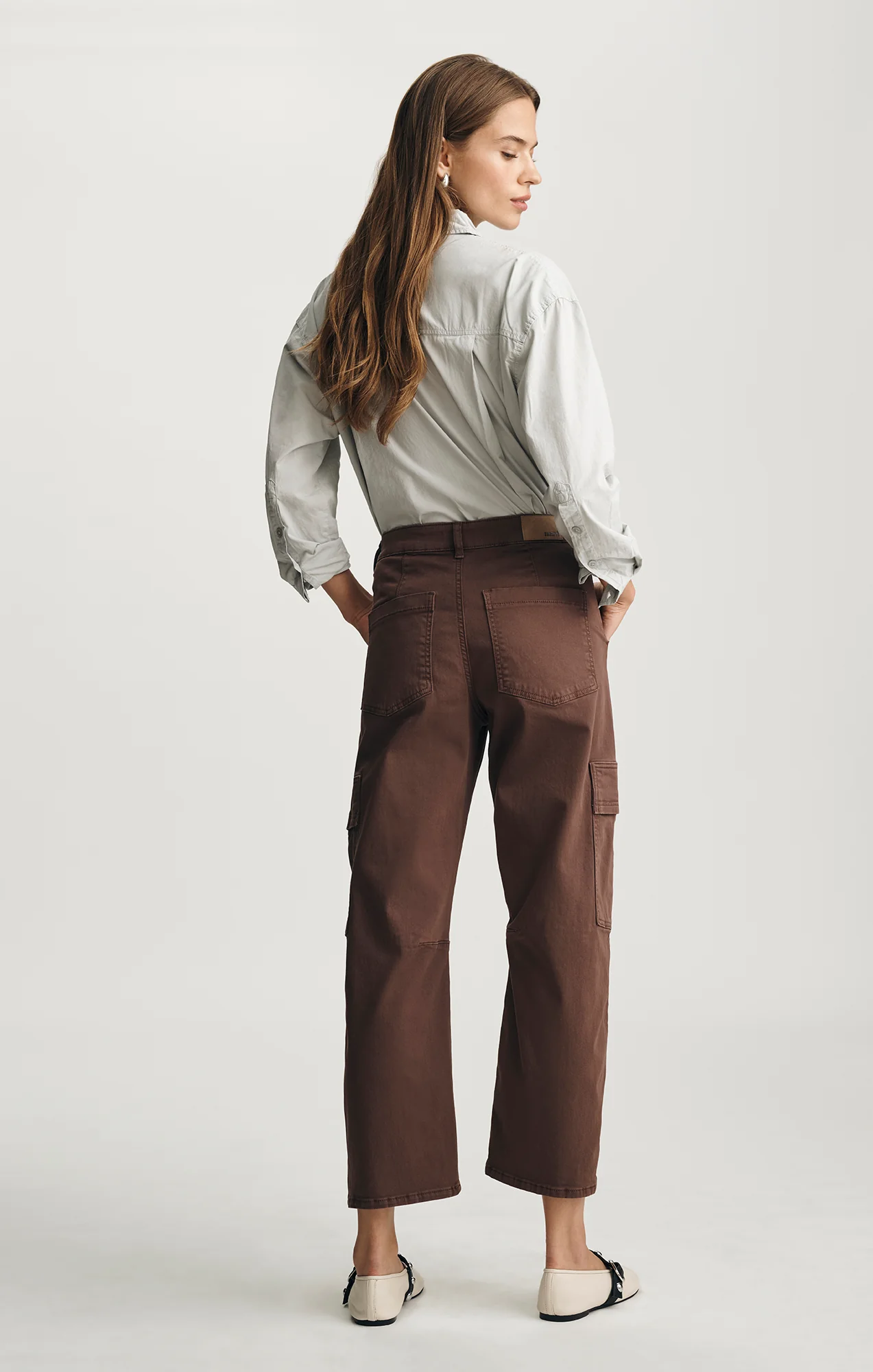 VINNIE BARREL CARGO IN BROWN CASUAL TWILL - Image 4