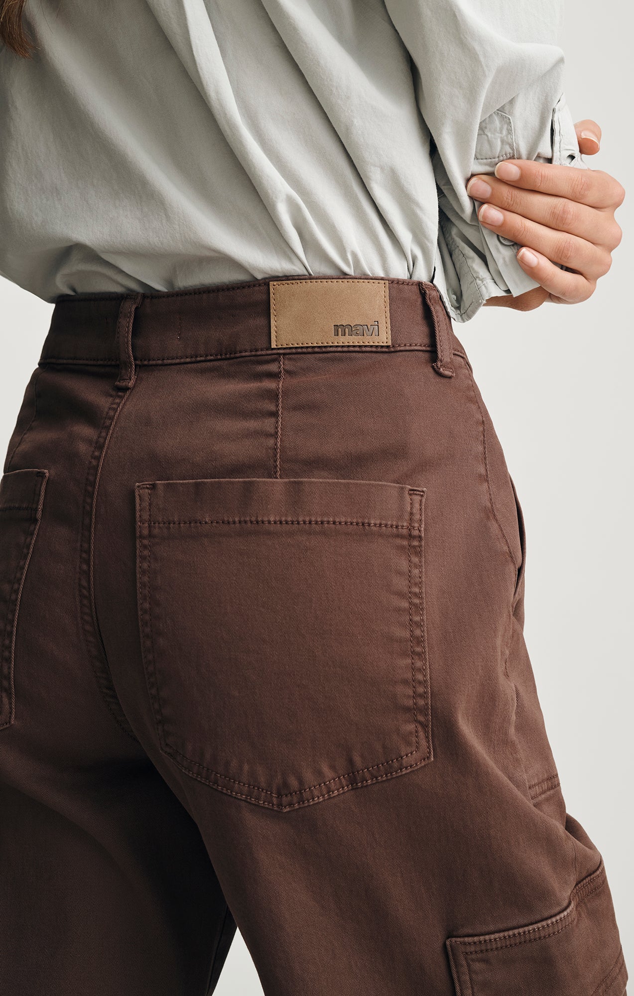 VINNIE BARREL CARGO IN BROWN CASUAL TWILL - Image 5