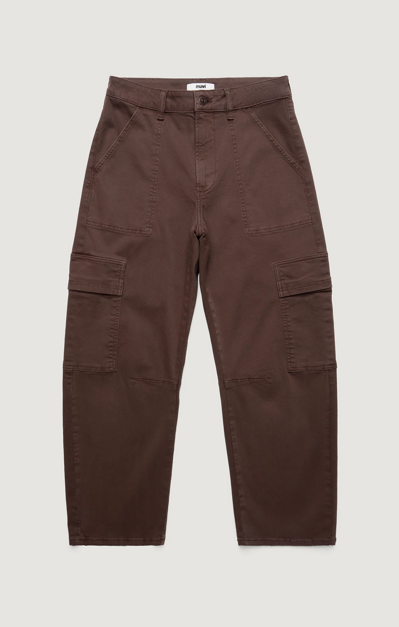 VINNIE BARREL CARGO IN BROWN CASUAL TWILL - Image 7