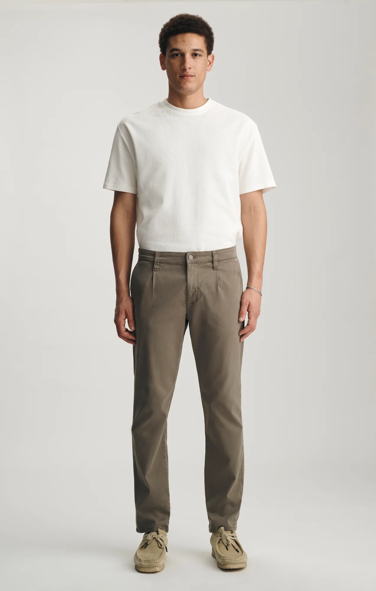 WILL PLEATED STRAIGHT CHINO IN PINE CITY - Image 3