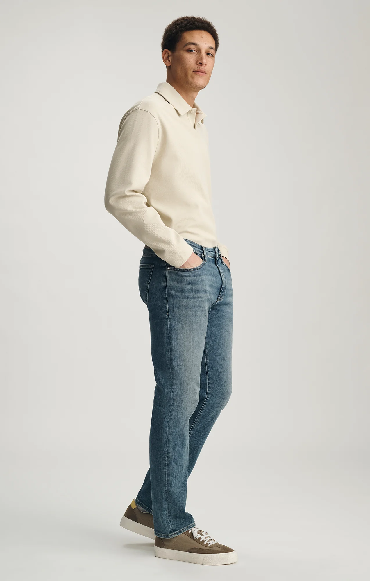 ZACH STRAIGHT LEG IN MID USED ORGANIC VINTAGE - Image 2