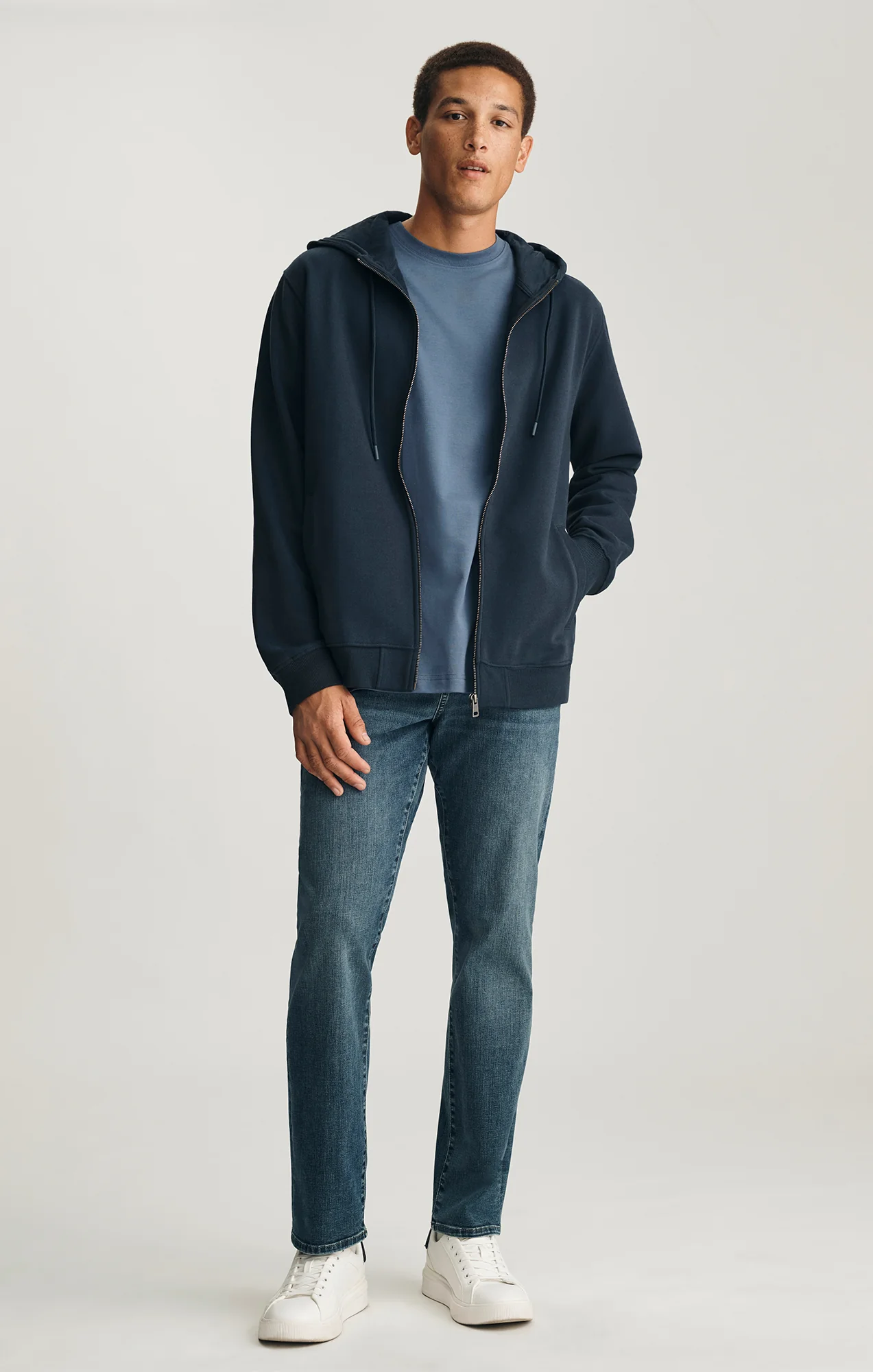 FULL ZIP HOODIE IN TOTAL ECLIPSE - Image 4